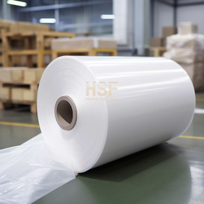 60 μM Film de libération de PE blanc opaque Silicone UV durci pour la protection et l'emballage, les rubans, l'étiquetage et les graphismes