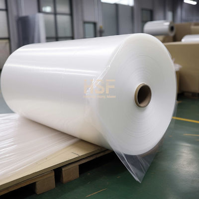 80 microns de film PE mono axiale blanc translucide utilisé comme couverture protectrice