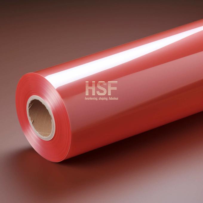 Opaque Red 60Î¼m Polyethylene Film Roll product demonstration