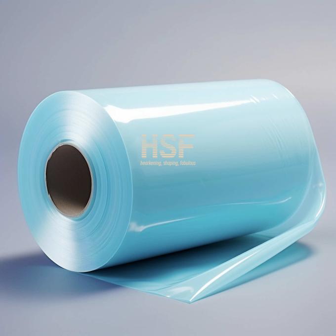 50μm Blue LDPE Film product sample showing material texture and color