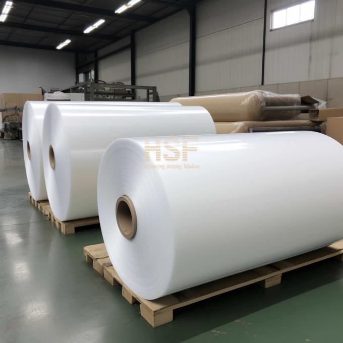 85Î¼m Opaque White Silicone Release Film sample showing material texture and opacity